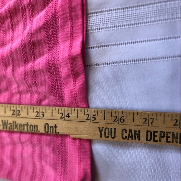 Lululemon Pink Striped Short Sleeve Top - Picture 12 of 13